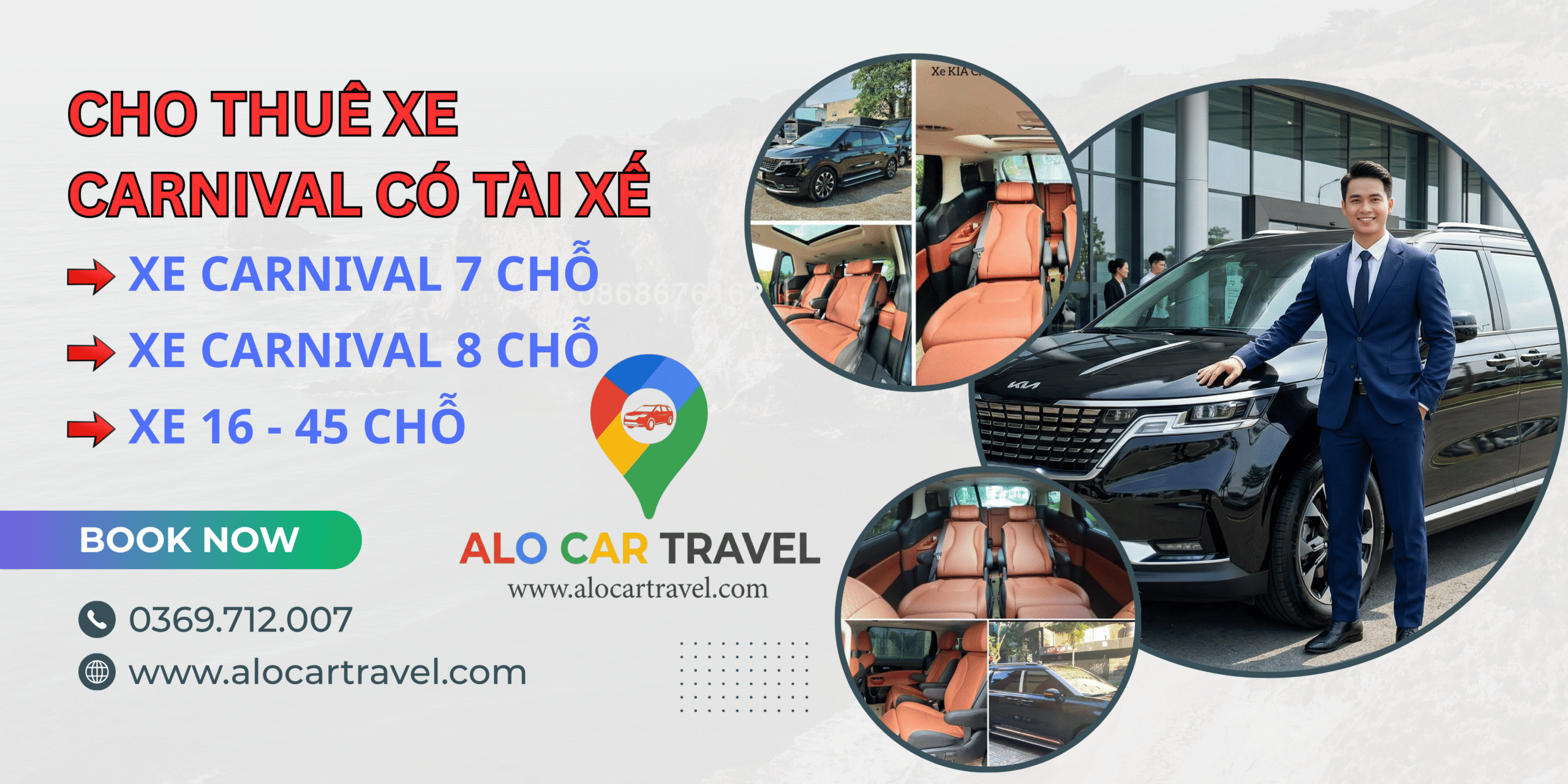 alo car travel cho thuê xe carnival